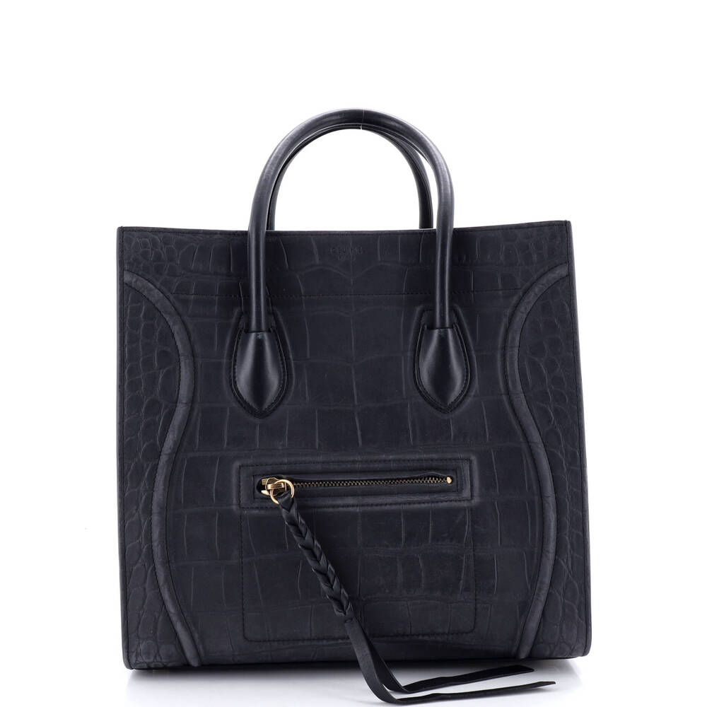 Celine Phantom Bag Crocodile Embossed #247796C15B - Picture 1 of 7